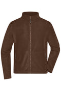 James & Nicholson Herren Microfleece Jacke brown