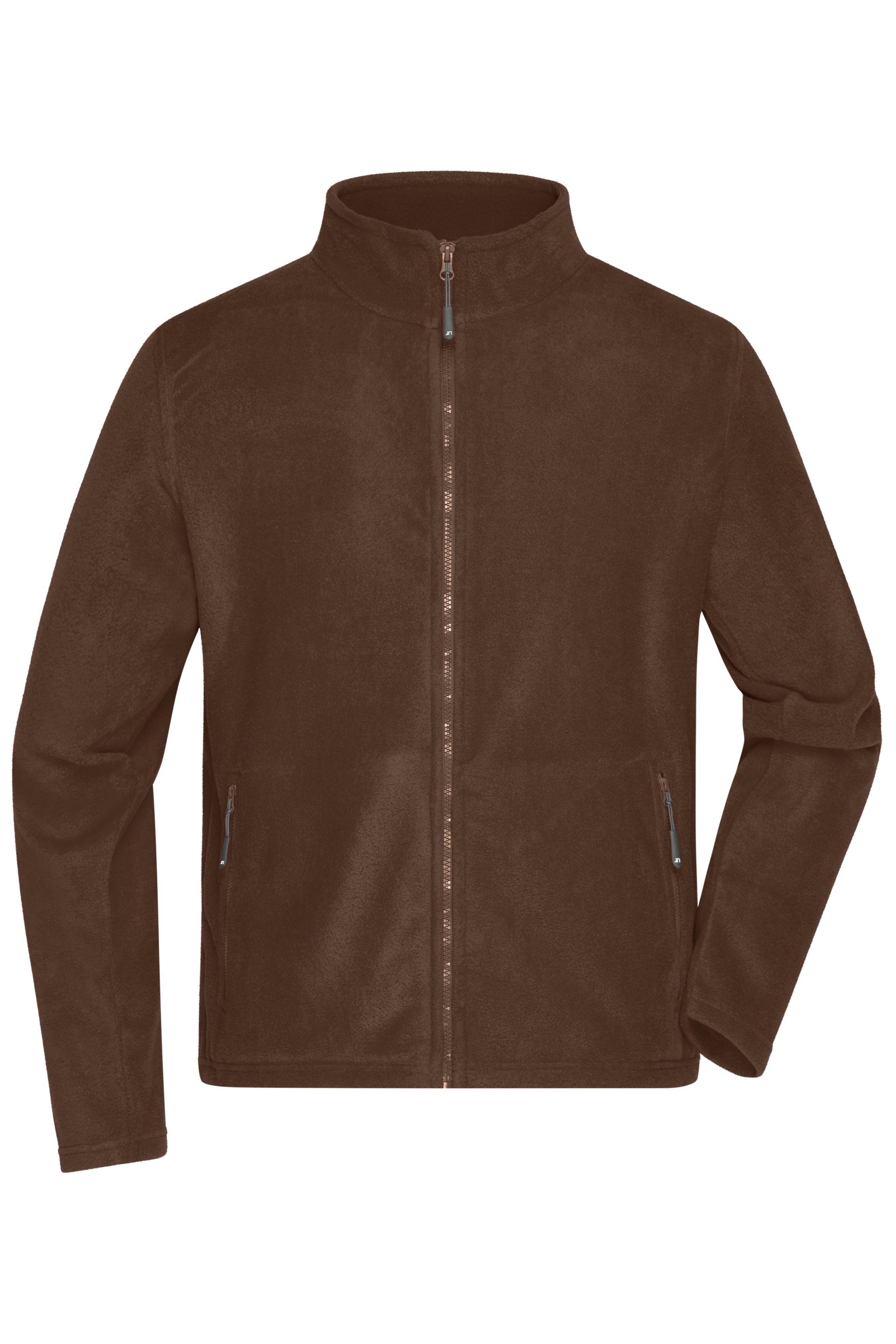 James & Nicholson Herren Microfleece Jacke brown