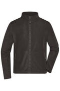 James & Nicholson Herren Microfleece Jacke dark-grey