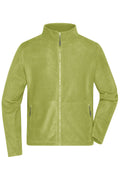 James & Nicholson Herren Microfleece Jacke lime-green