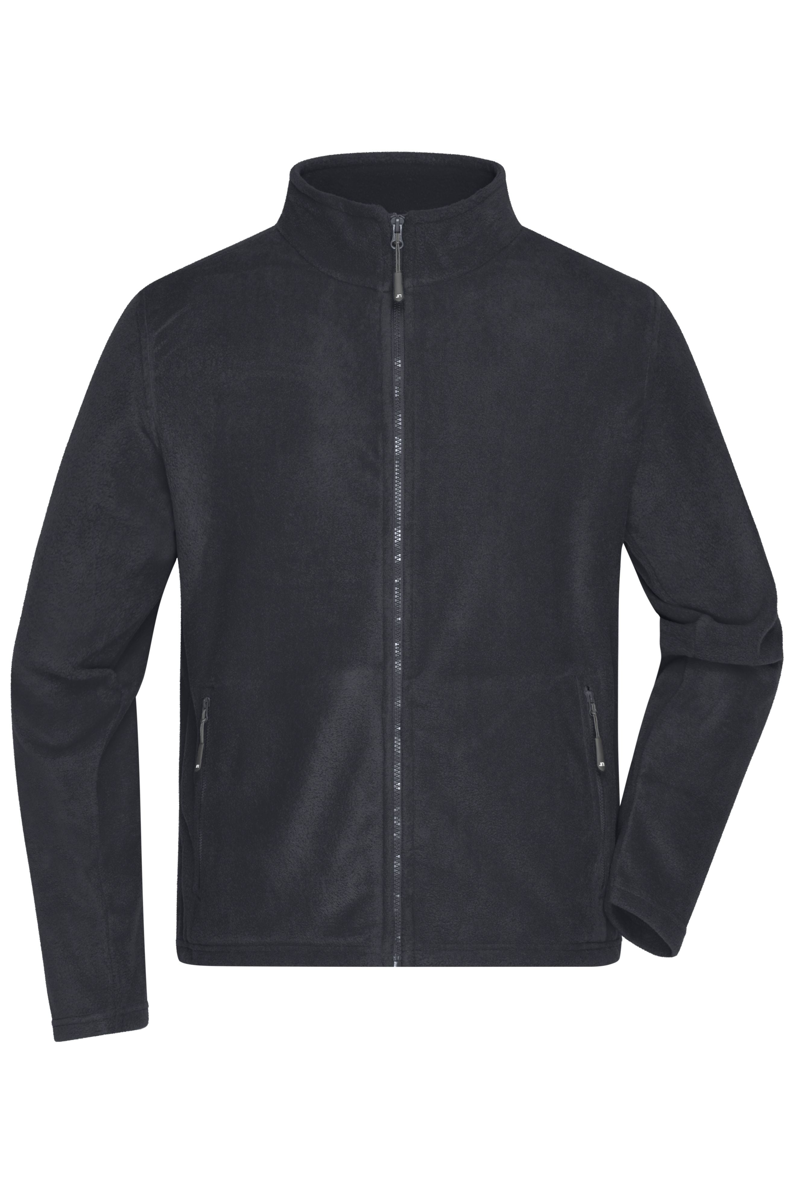 James & Nicholson Herren Microfleece Jacke navy