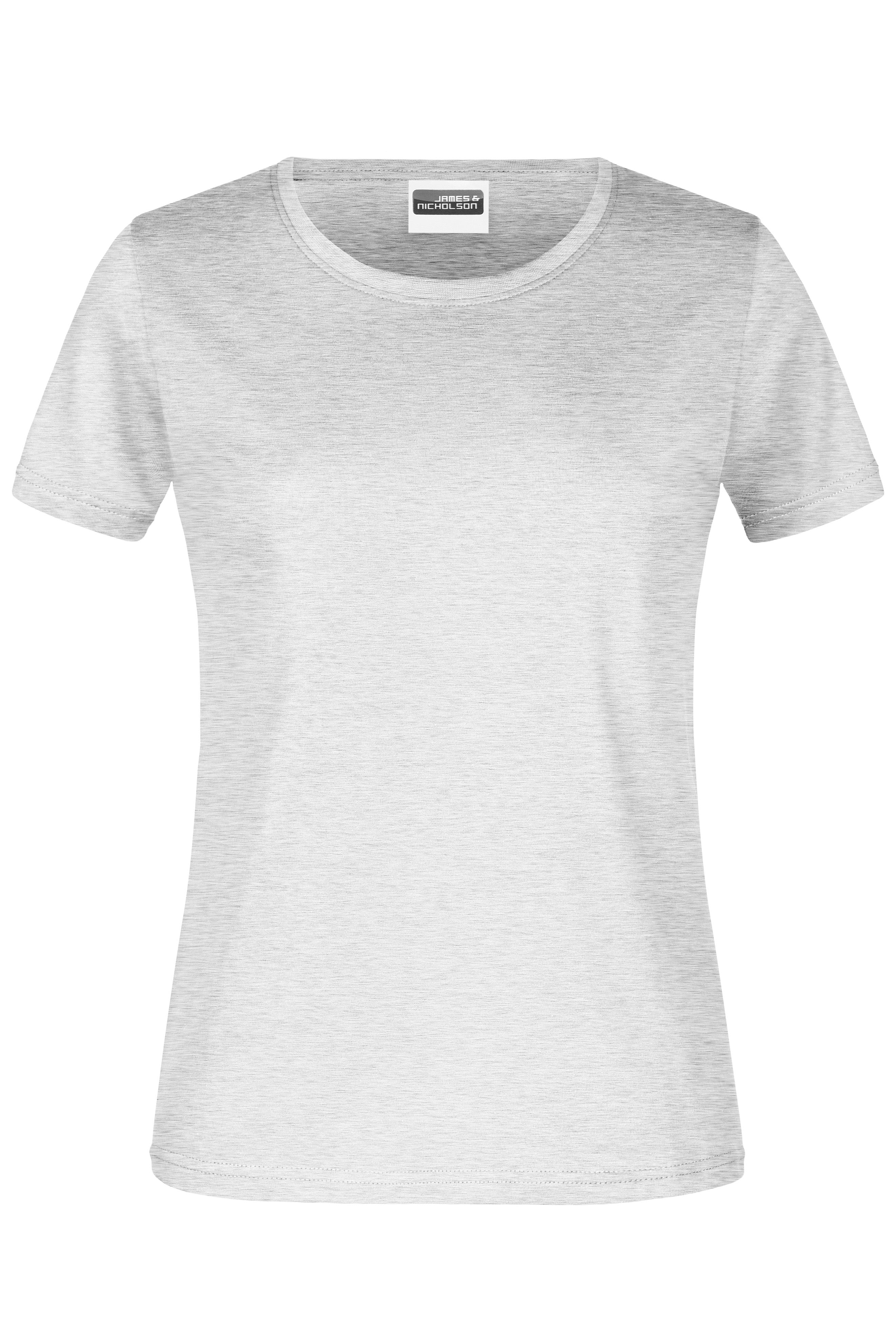 James & Nicholson Damen Basic T-Shirt ash