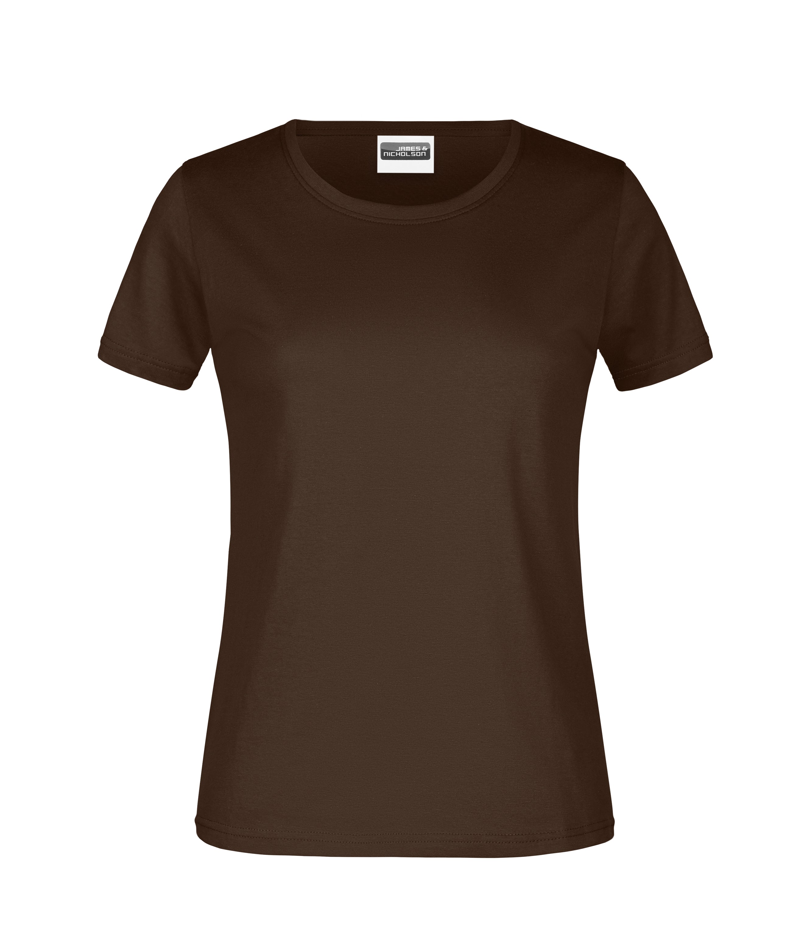 James & Nicholson Damen Basic T-Shirt brown