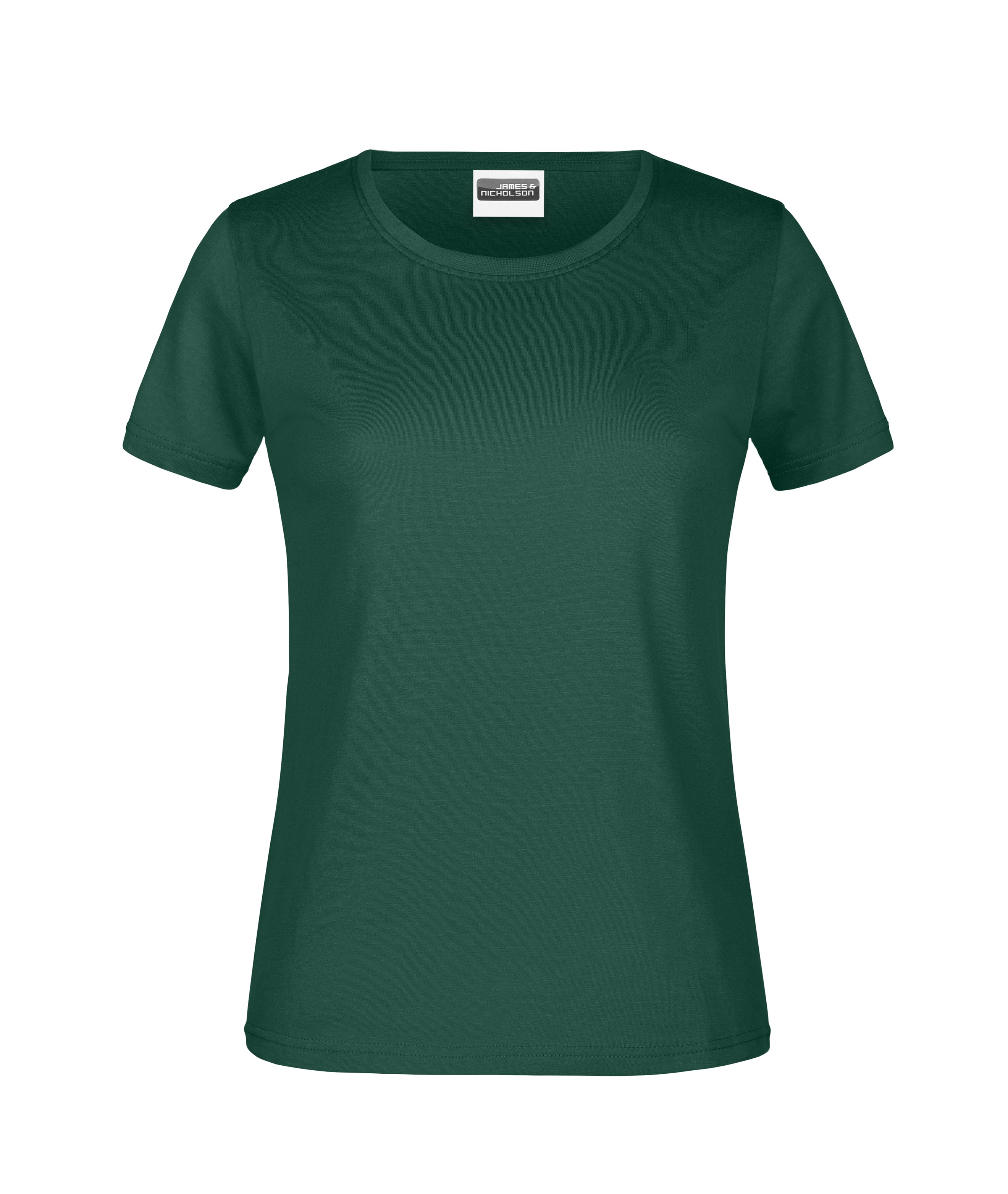 James & Nicholson Damen Basic T-Shirt dark-green