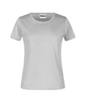 James & Nicholson Damen Basic T-Shirt grey-heather