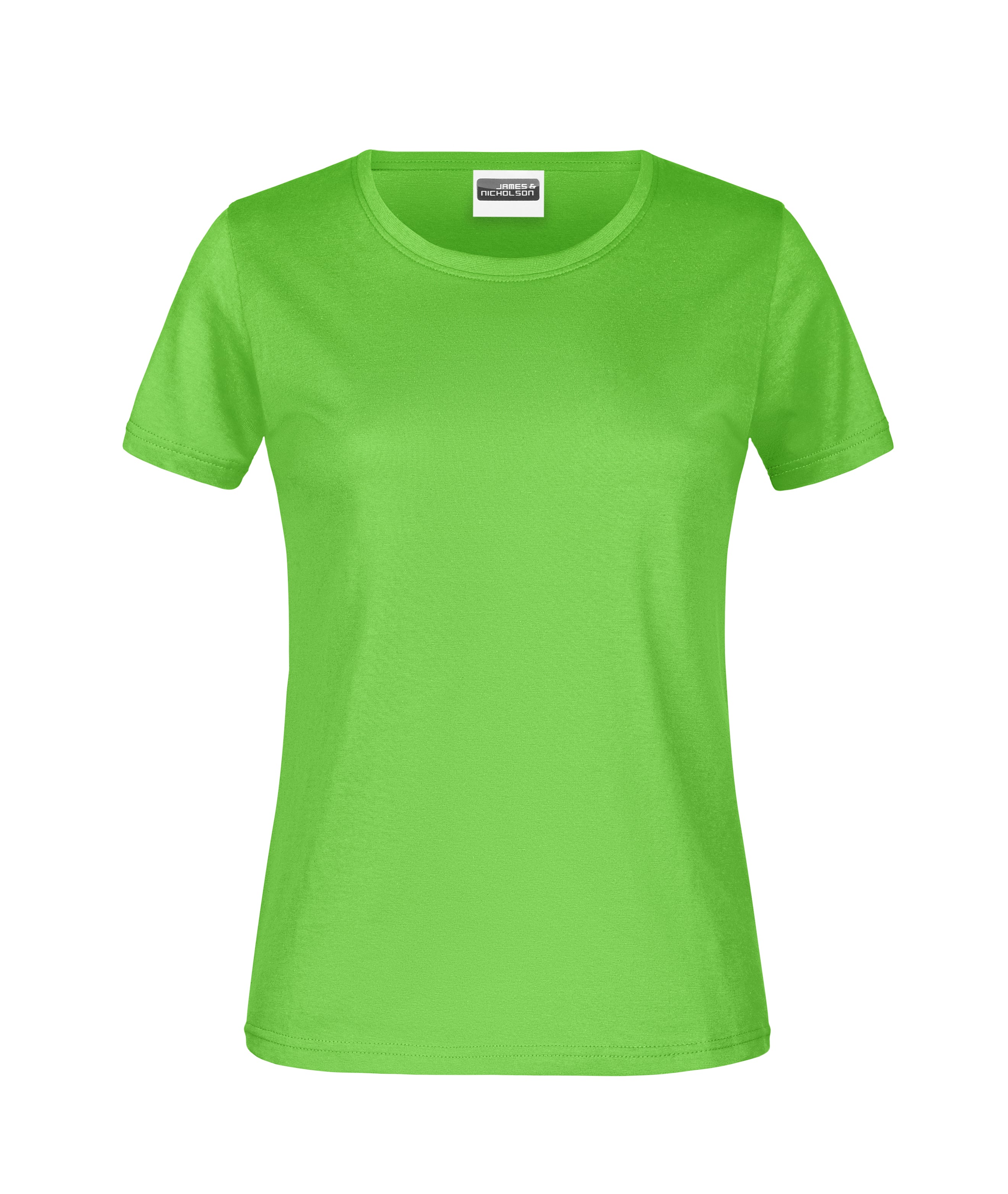 James & Nicholson Damen Basic T-Shirt lime-green