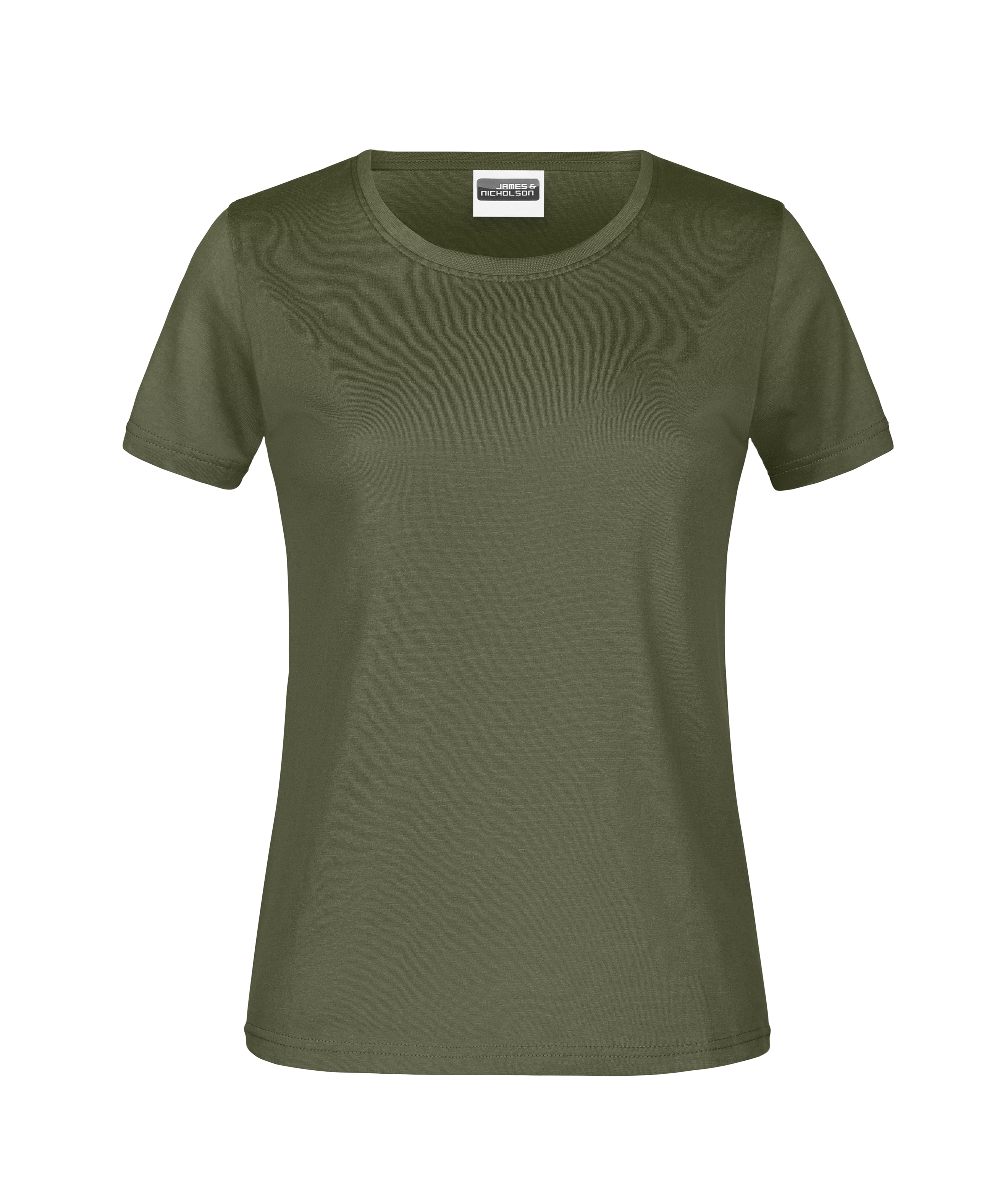 James & Nicholson Damen Basic T-Shirt olive
