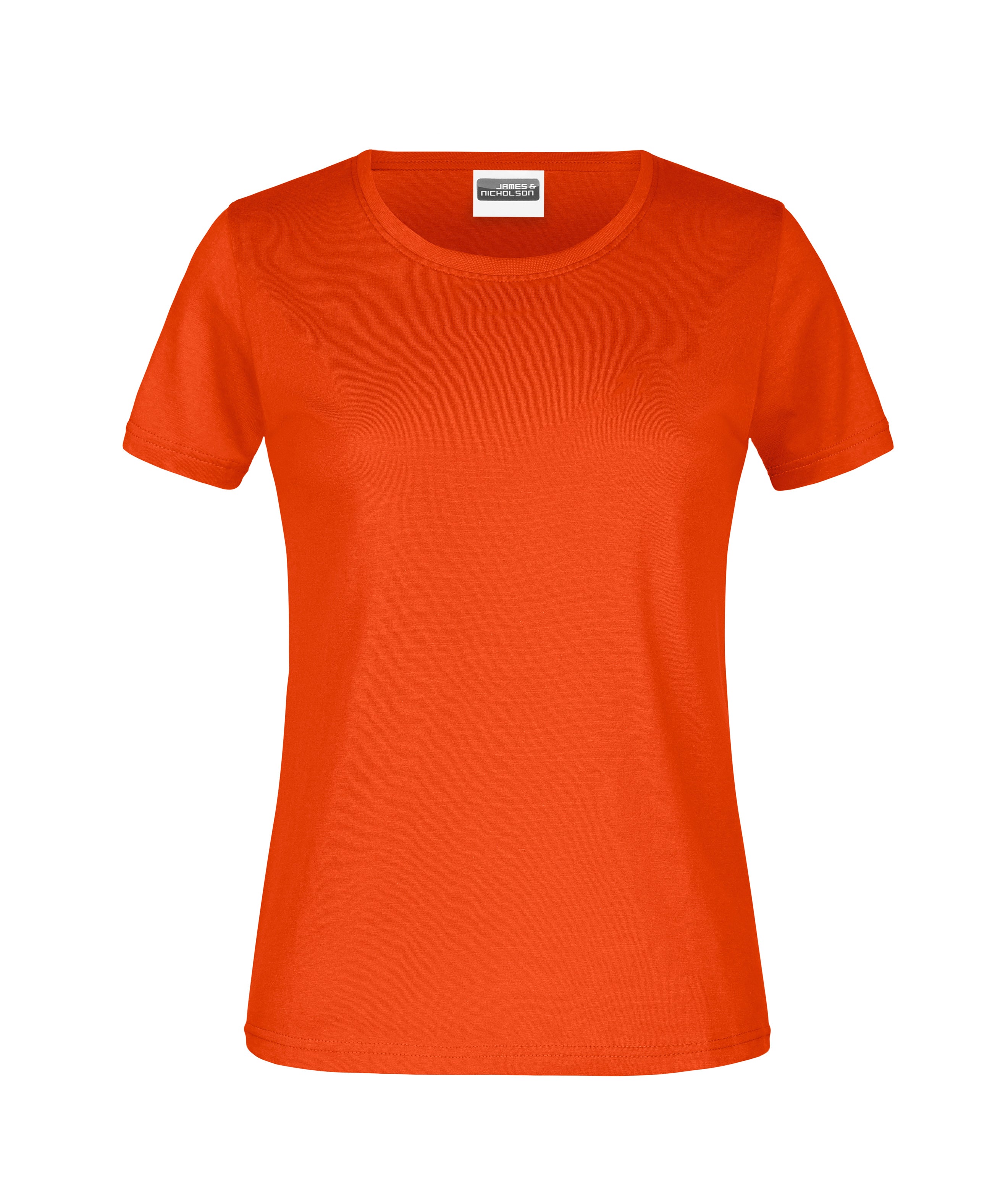 James & Nicholson Damen Basic T-Shirt orange