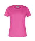 James & Nicholson Damen Basic T-Shirt pink
