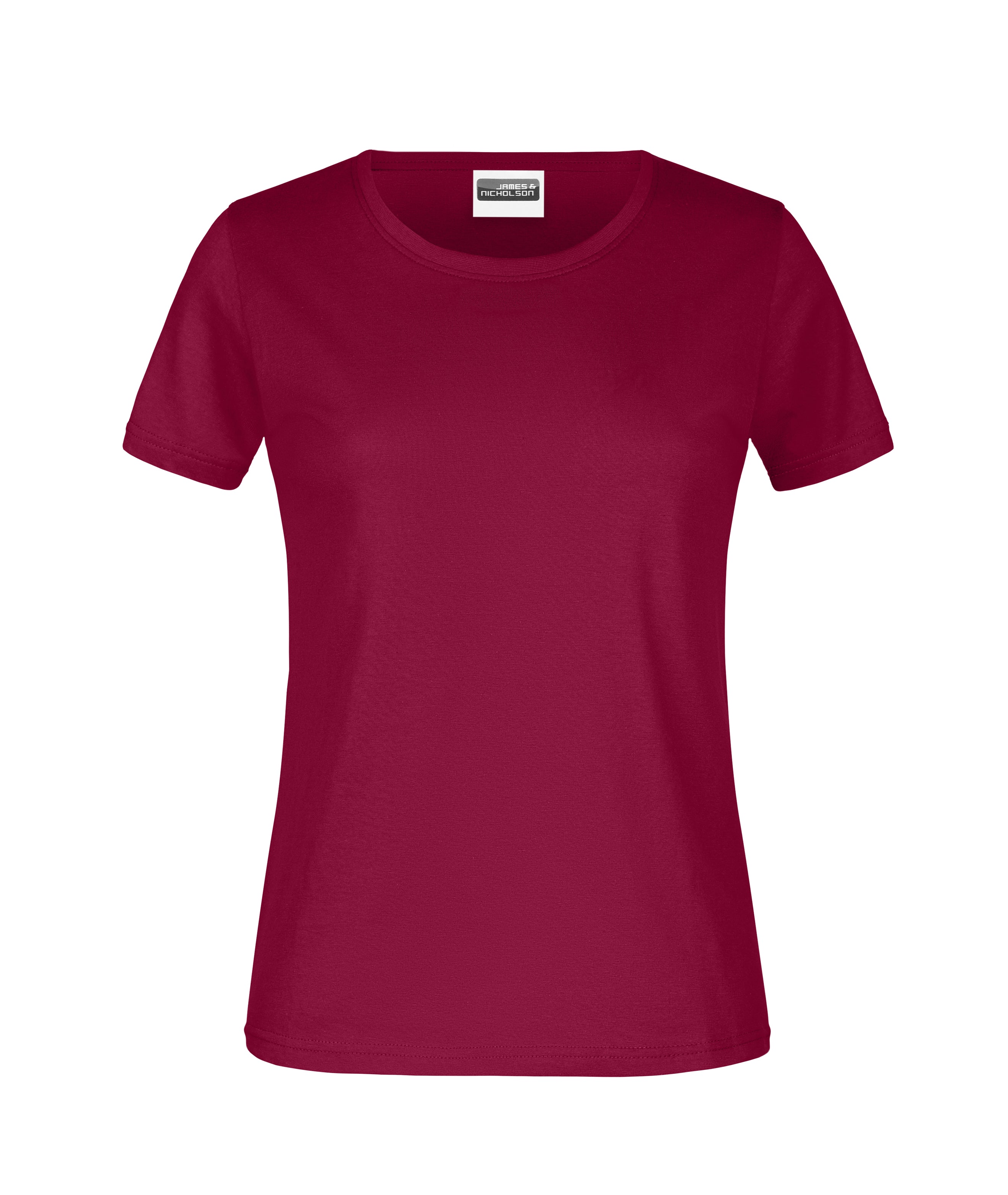 James & Nicholson Damen Basic T-Shirt wine