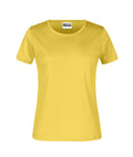 James & Nicholson Damen Basic T-Shirt yellow