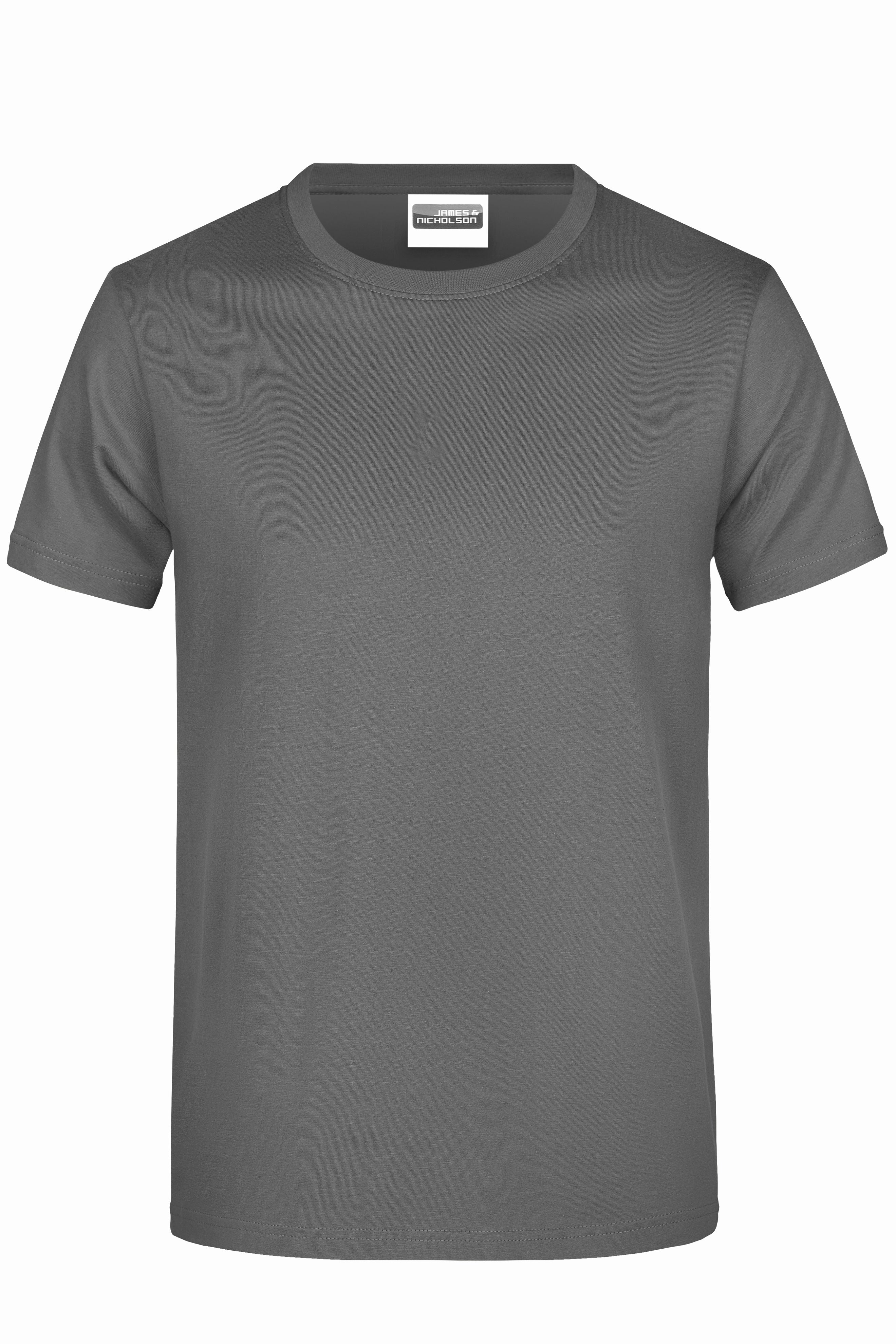 James & Nicholson Herren Basic T-Shirt dark-grey