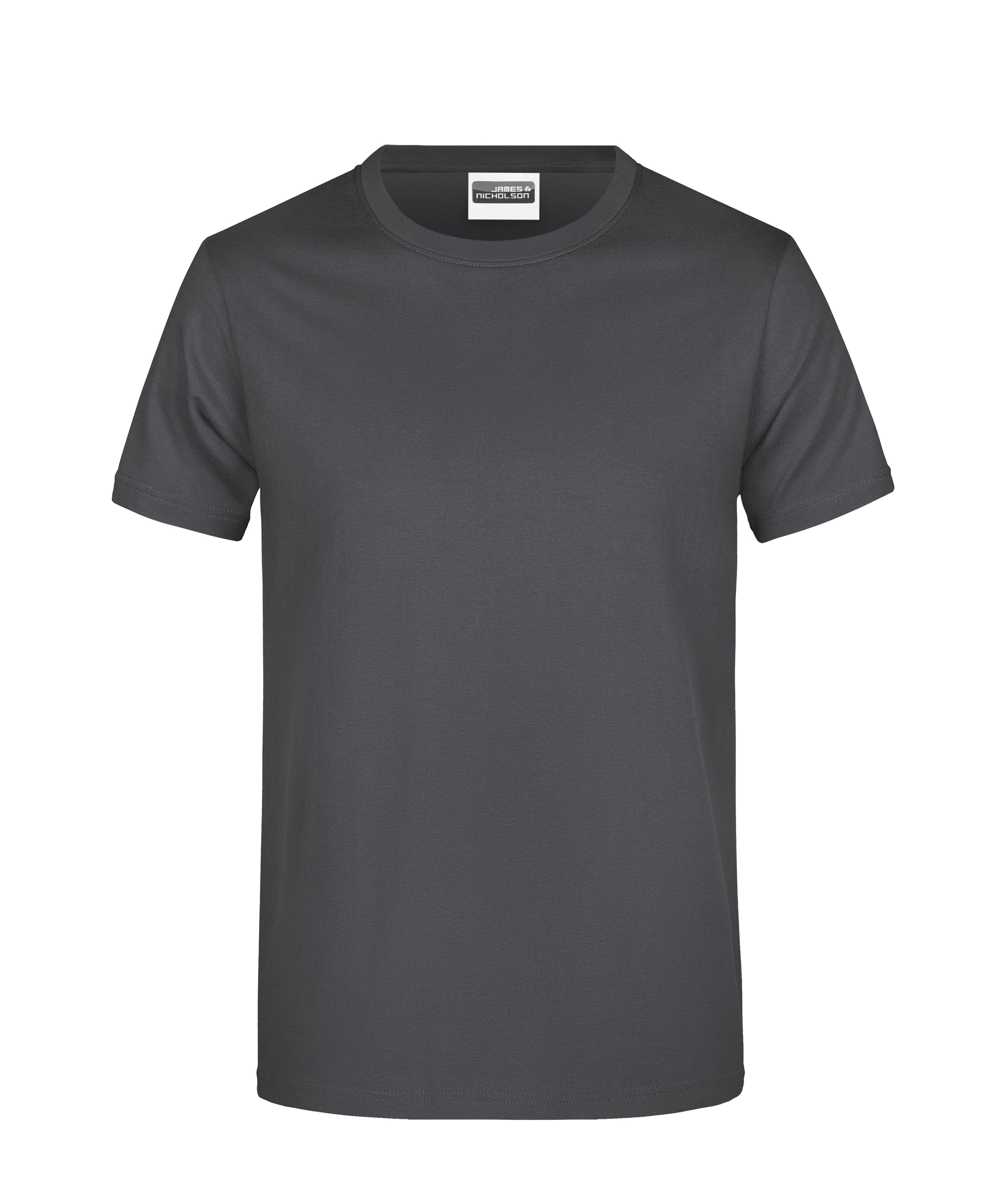James & Nicholson Herren Basic T-Shirt graphite