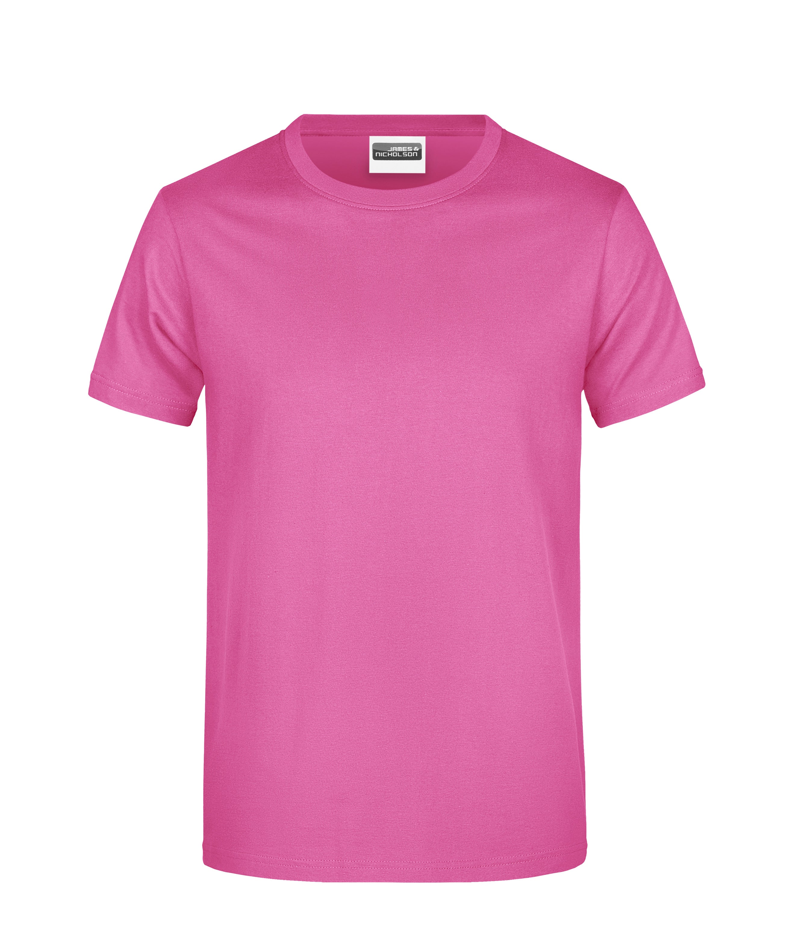 James & Nicholson Herren Basic T-Shirt pink
