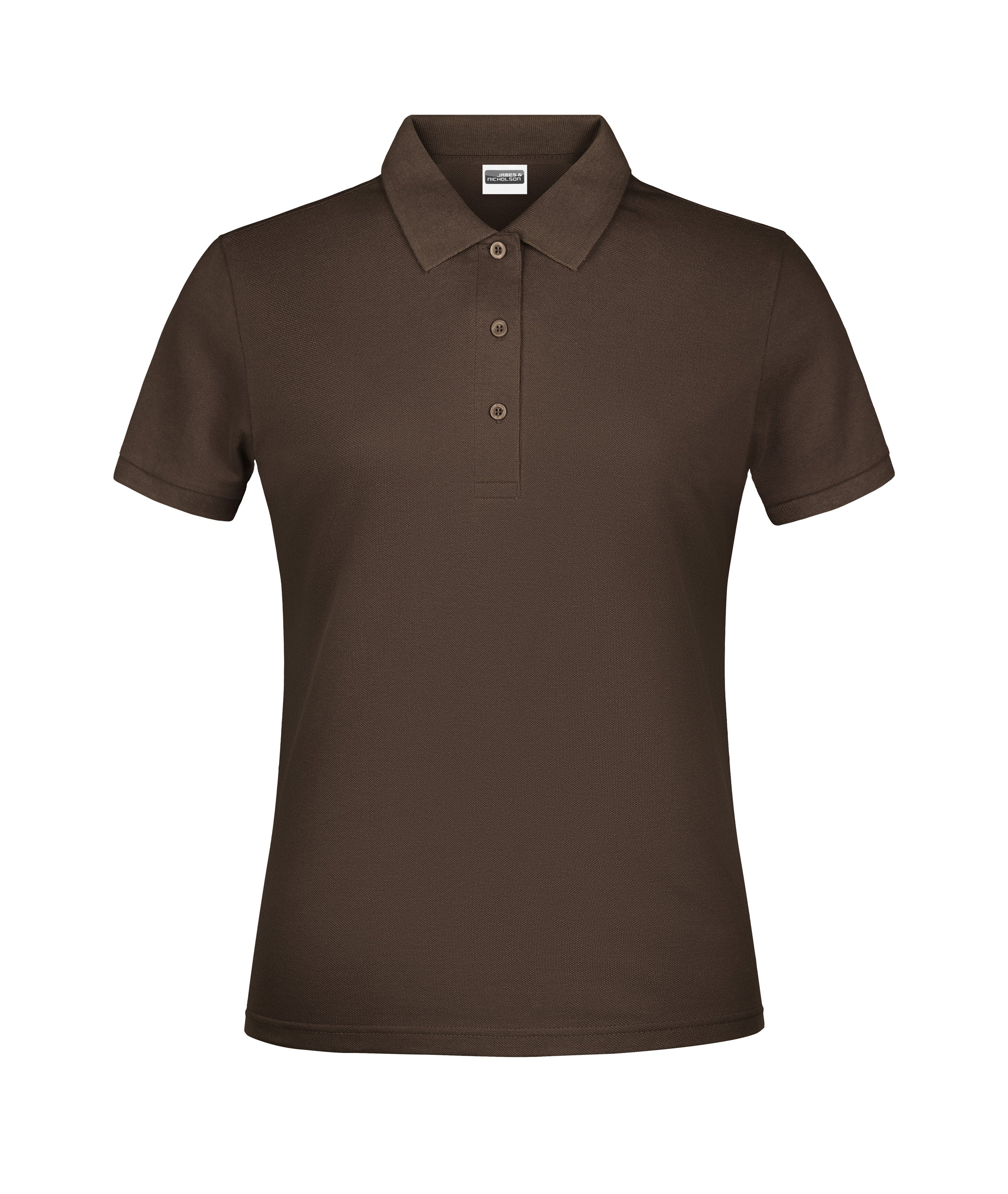 James & Nicholson Damen Basic Polo brown