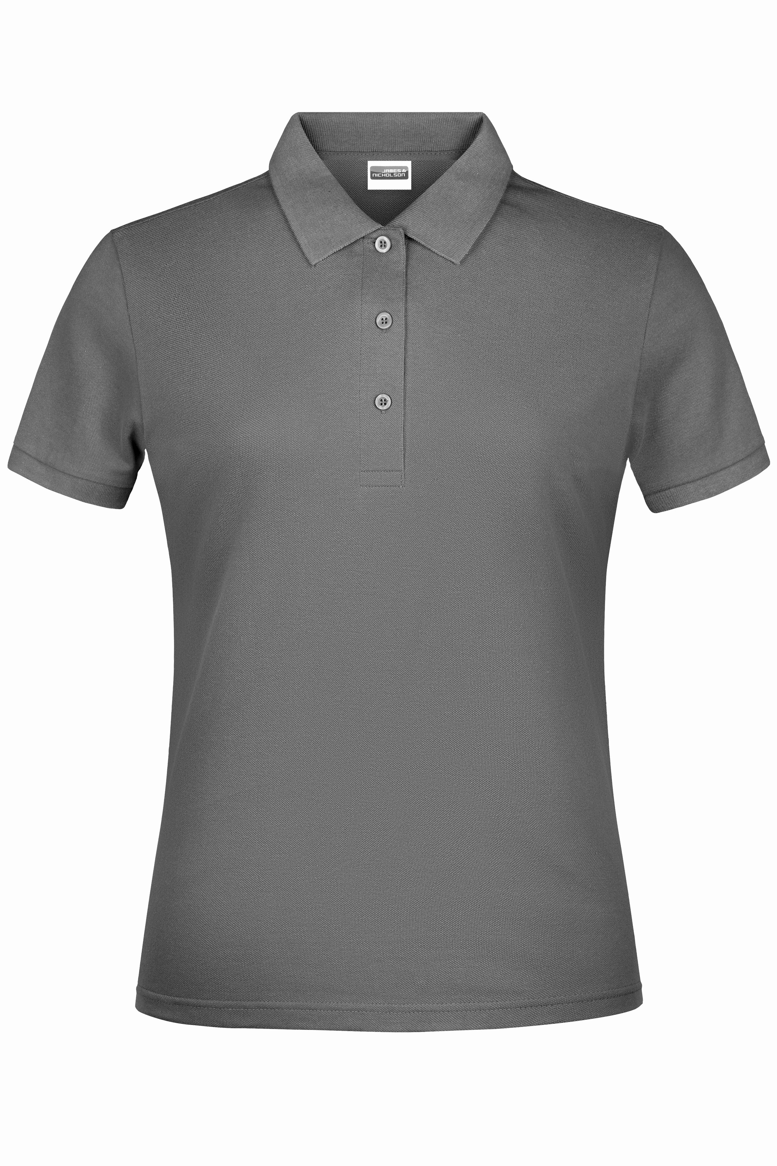 James & Nicholson Damen Basic Polo dark-grey