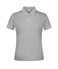James & Nicholson Damen Basic Polo grey-heather