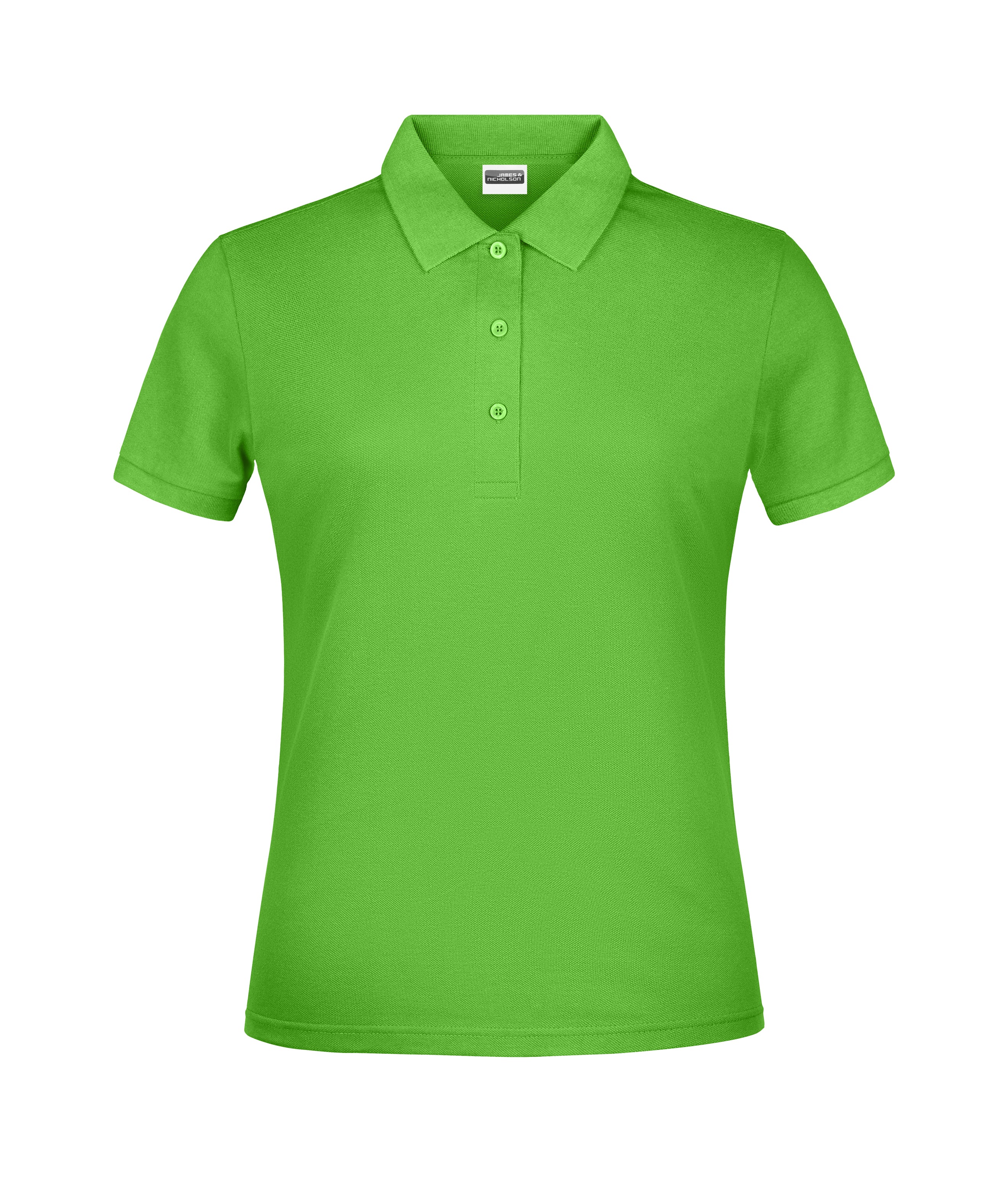 James & Nicholson Damen Basic Polo lime-green