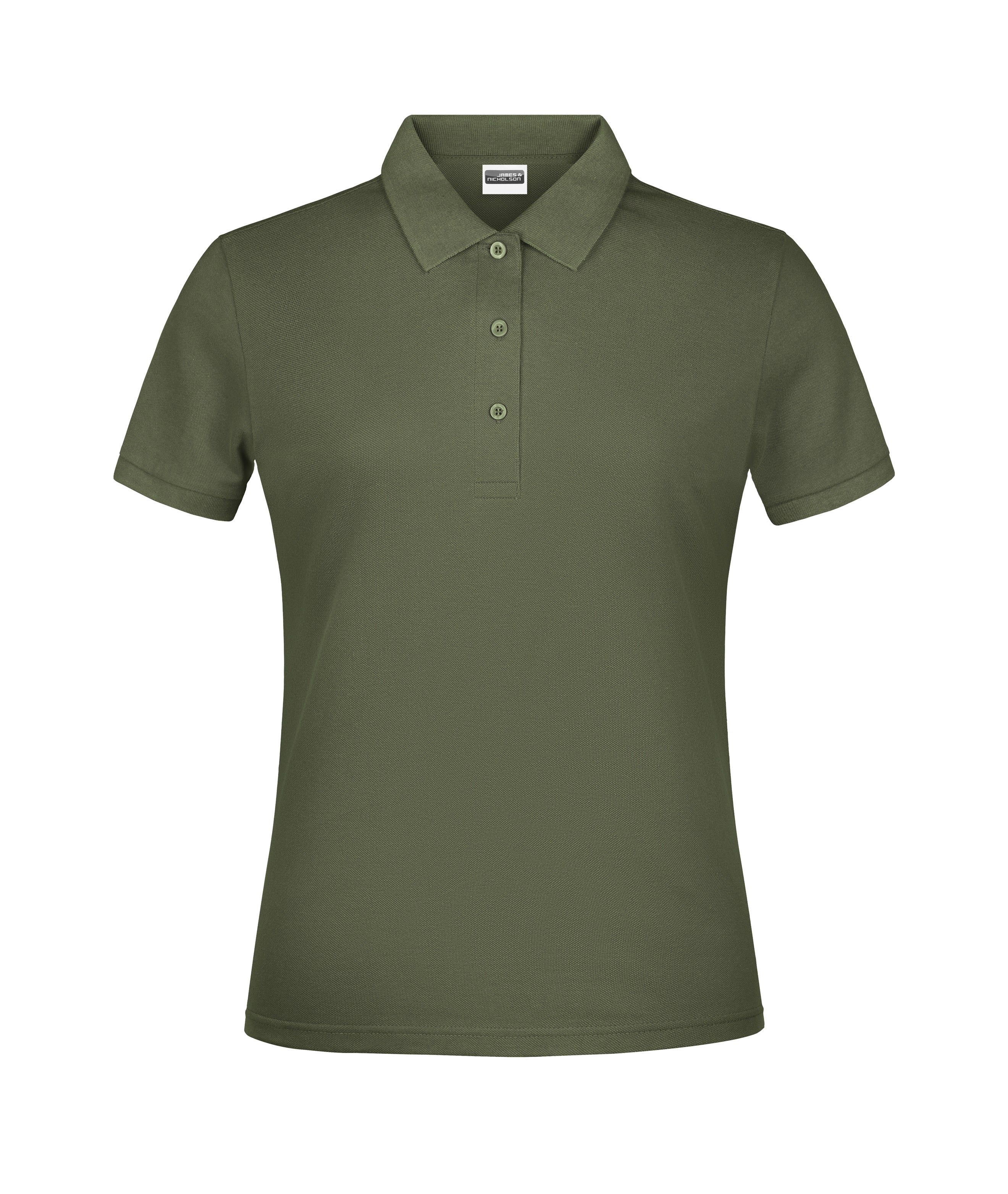 James & Nicholson Damen Basic Polo olive