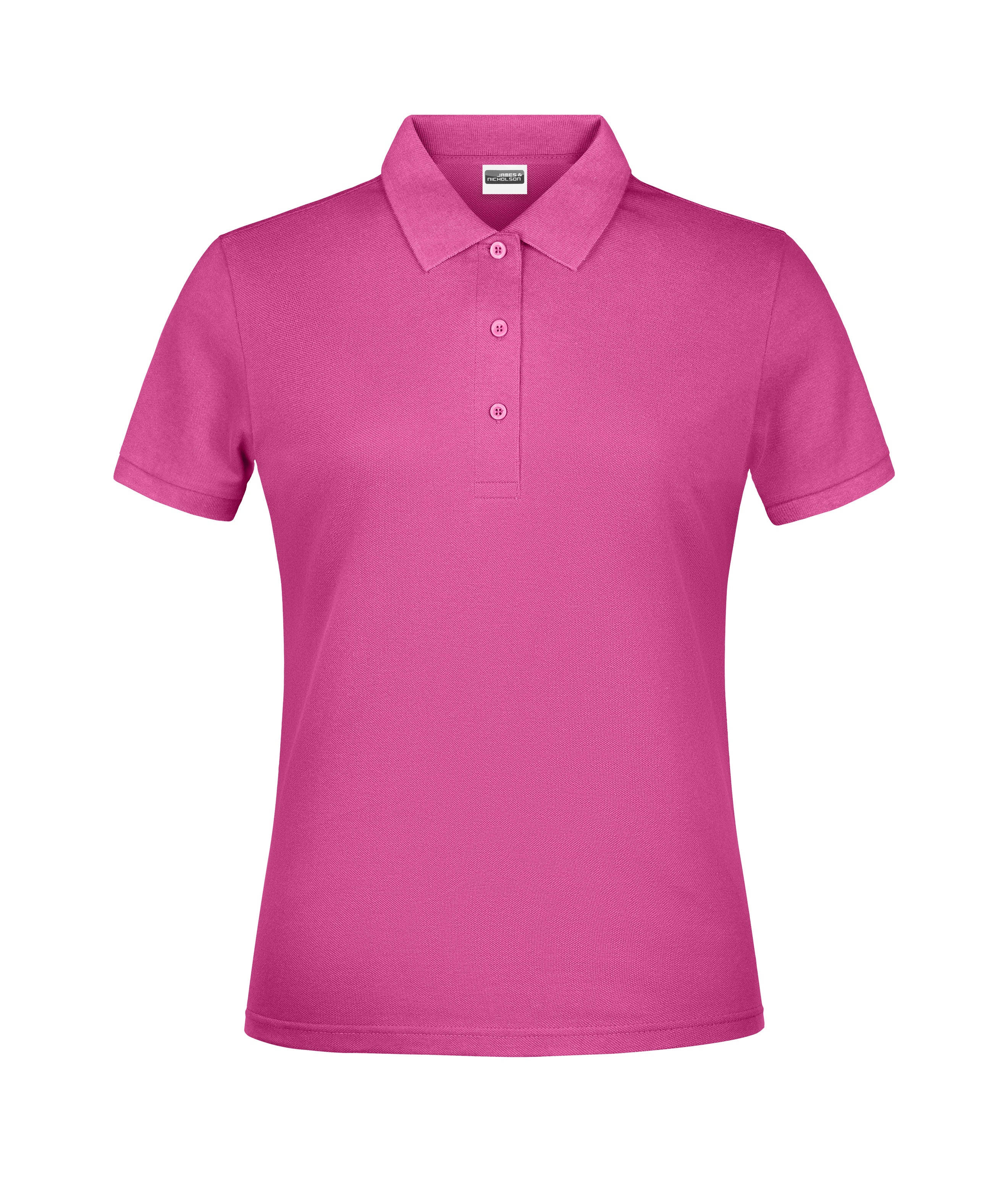 James & Nicholson Damen Basic Polo pink