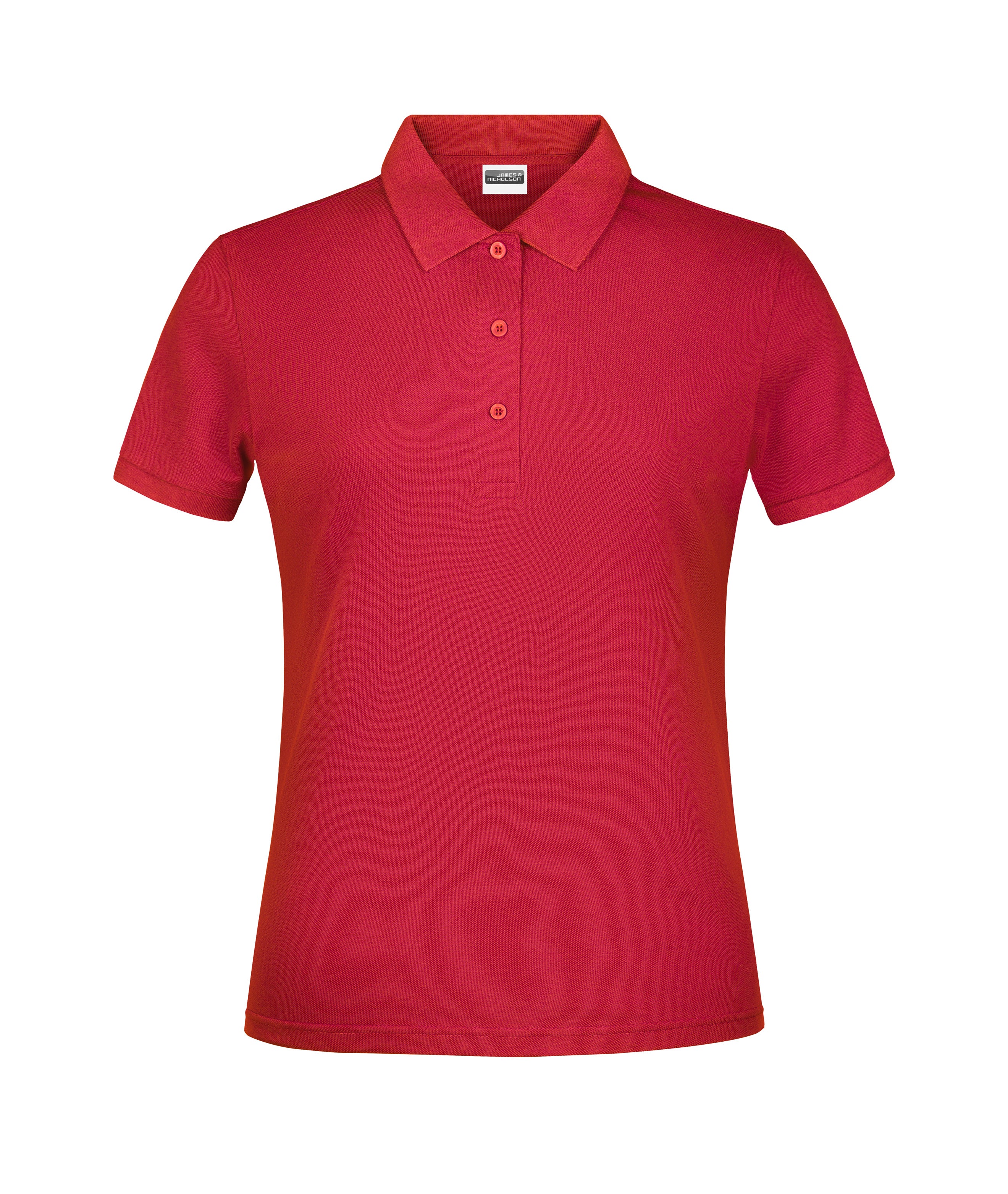 James & Nicholson Damen Basic Polo red