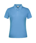 James & Nicholson Damen Basic Polo sky-blue