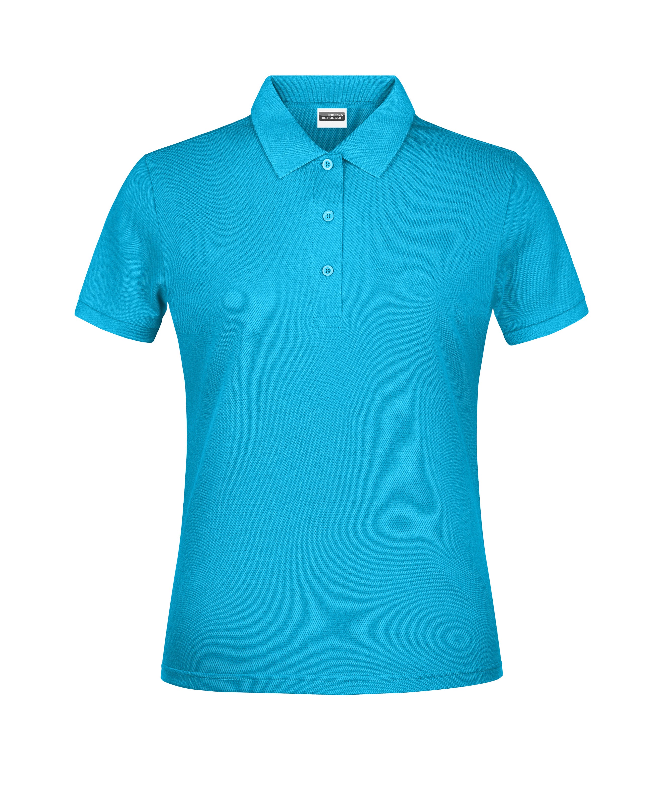 James & Nicholson Damen Basic Polo turquoise