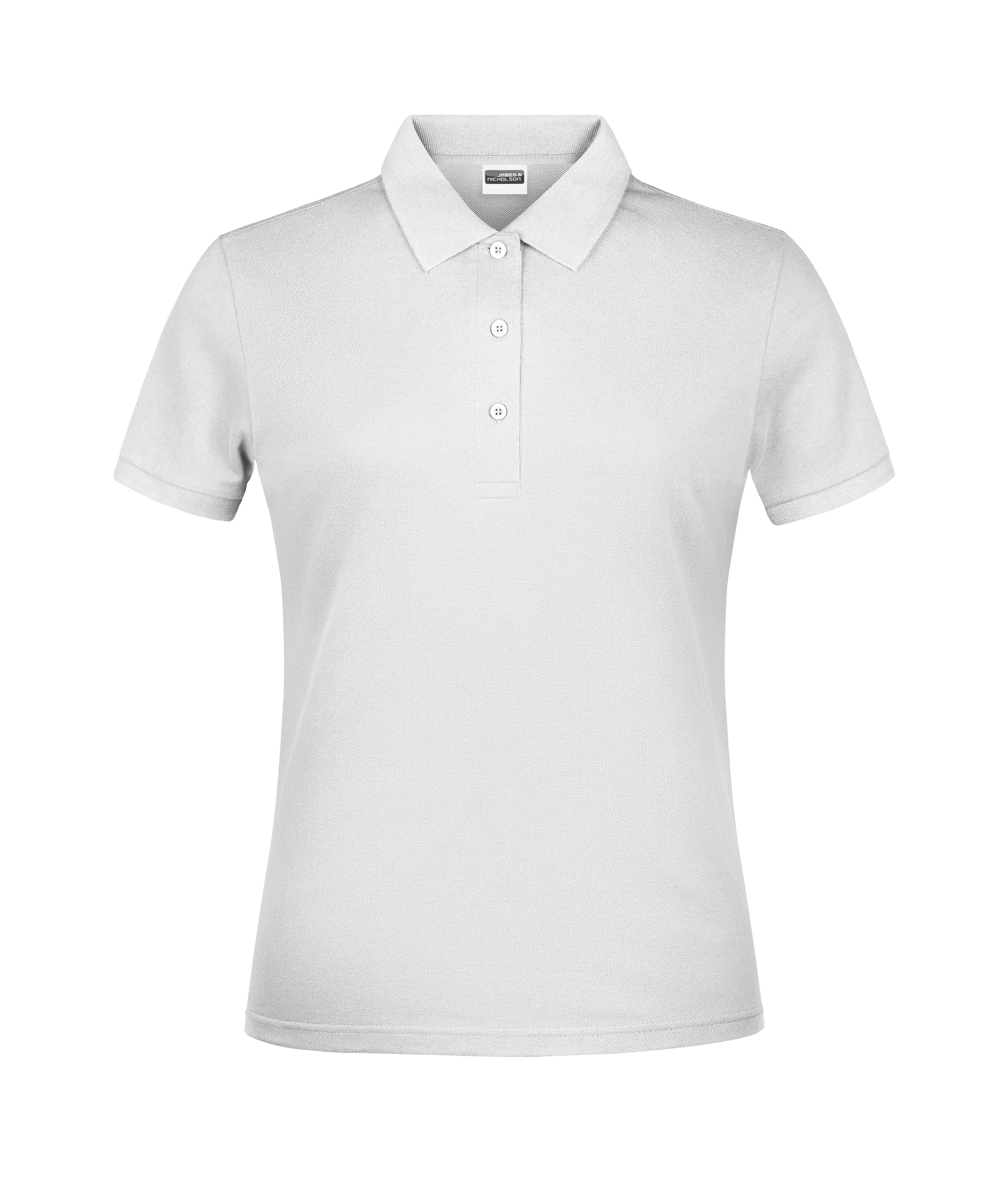 James & Nicholson Damen Basic Polo white