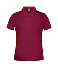 James & Nicholson Damen Basic Polo wine