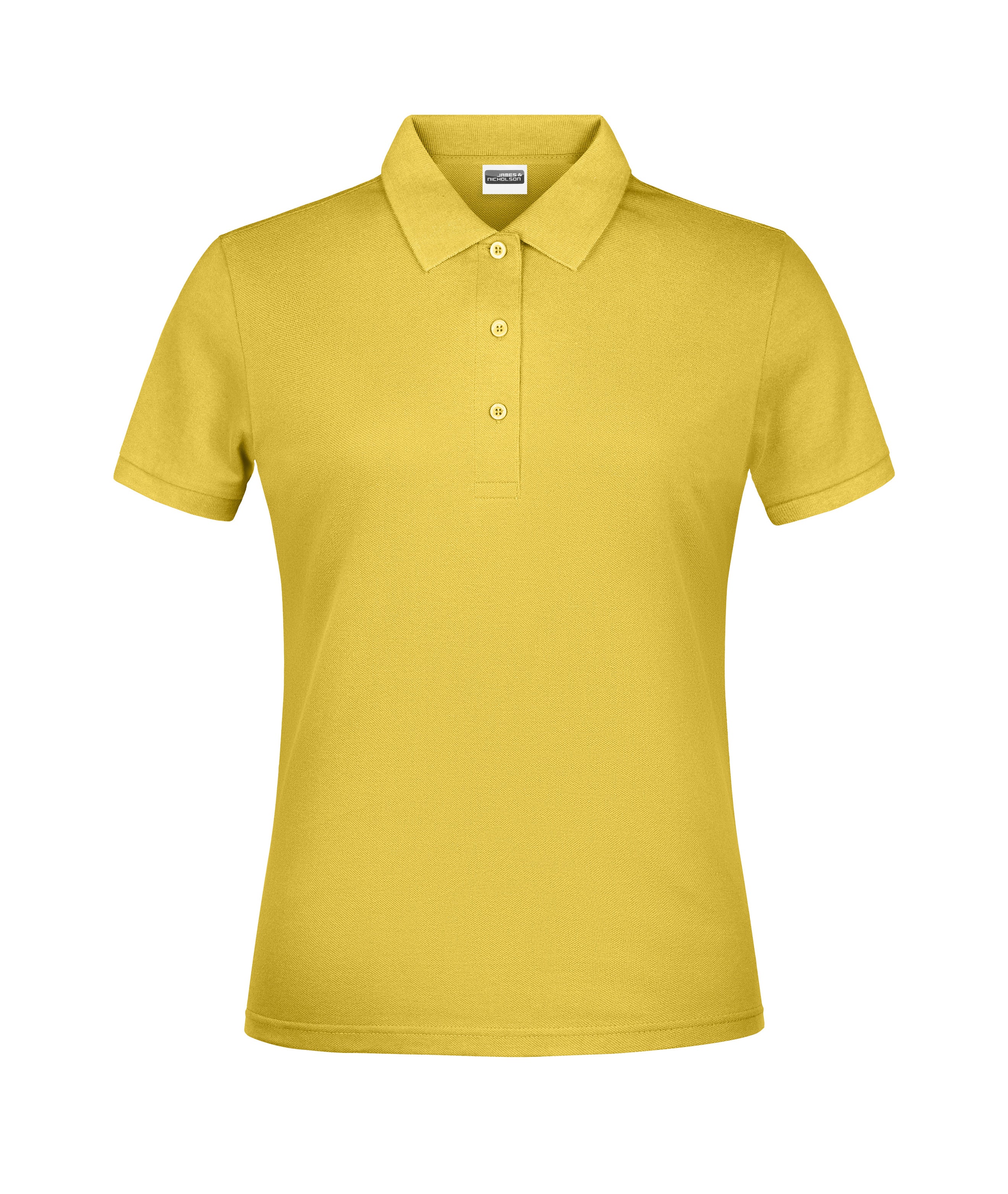 James & Nicholson Damen Basic Polo yellow