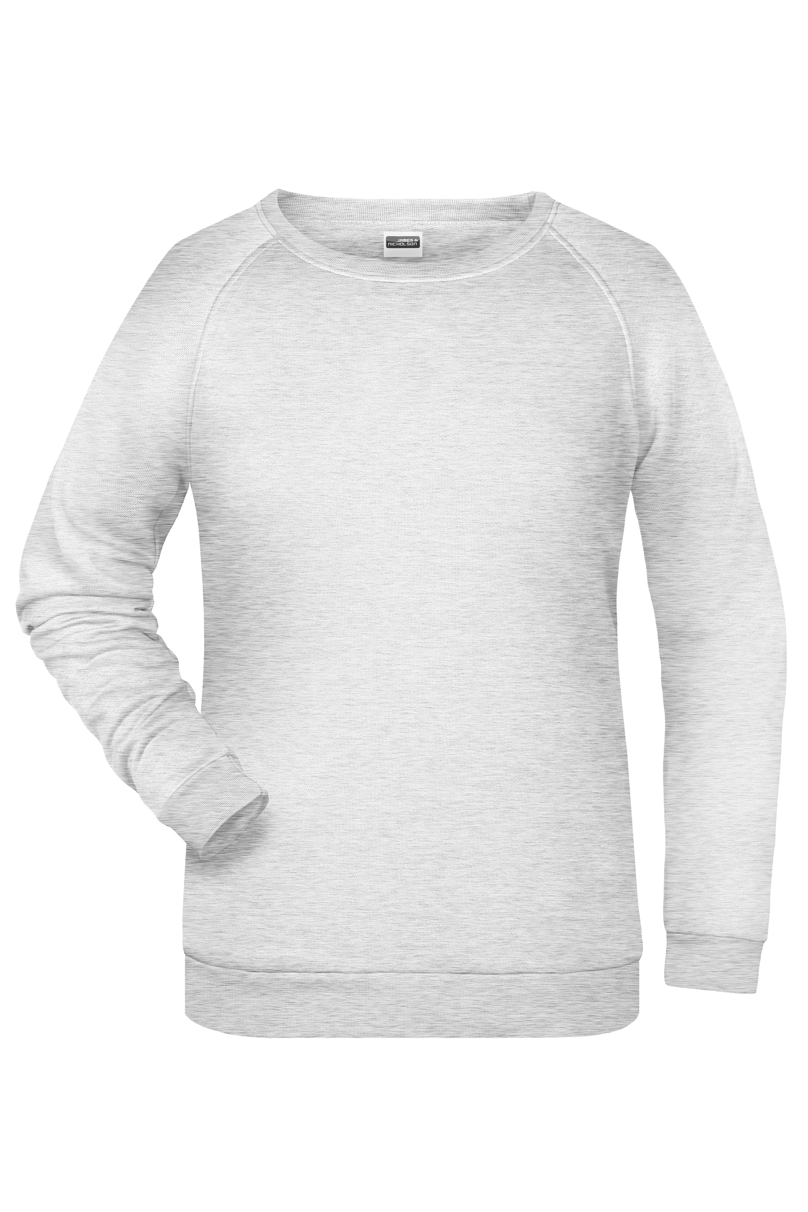 James & Nicholson Damen Basic Sweatshirt ash
