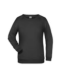 James & Nicholson Damen Basic Sweatshirt black
