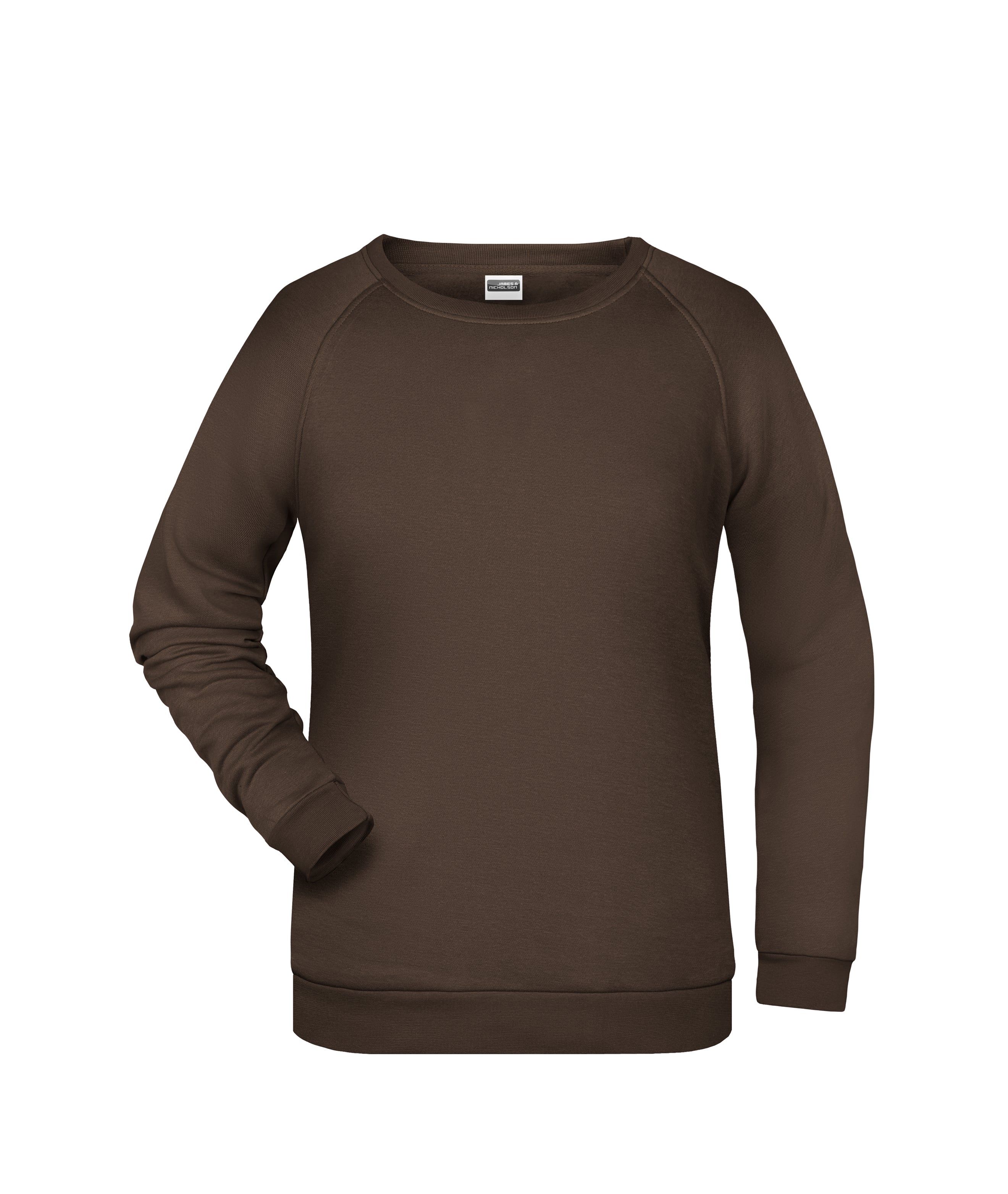 James & Nicholson Damen Basic Sweatshirt brown