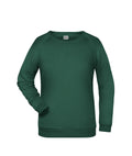 James & Nicholson Damen Basic Sweatshirt dark-green
