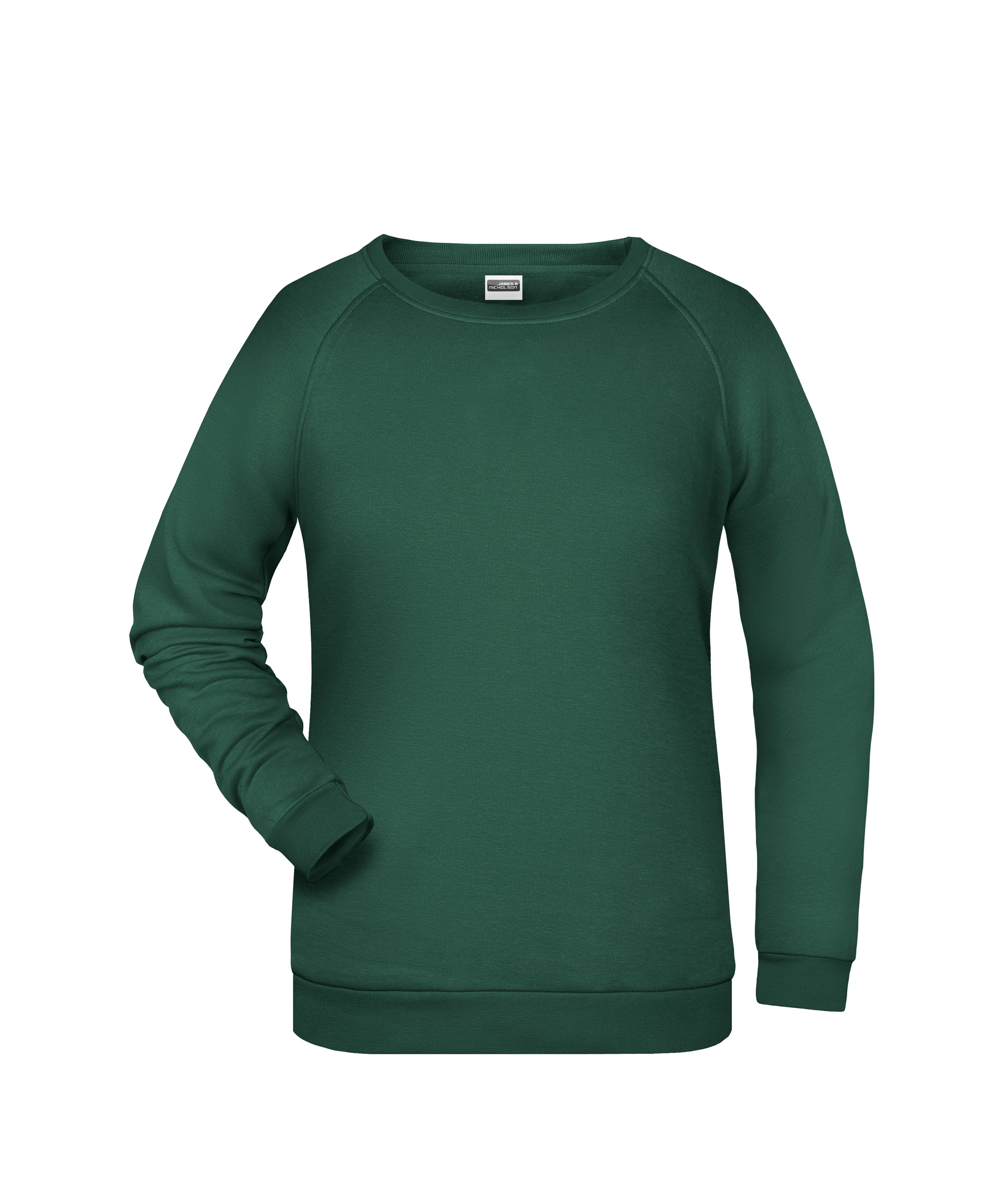 James & Nicholson Damen Basic Sweatshirt dark-green