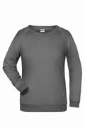 James & Nicholson Damen Basic Sweatshirt dark-grey