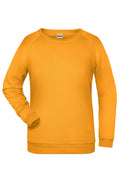 James & Nicholson Damen Basic Sweatshirt gold-yellow
