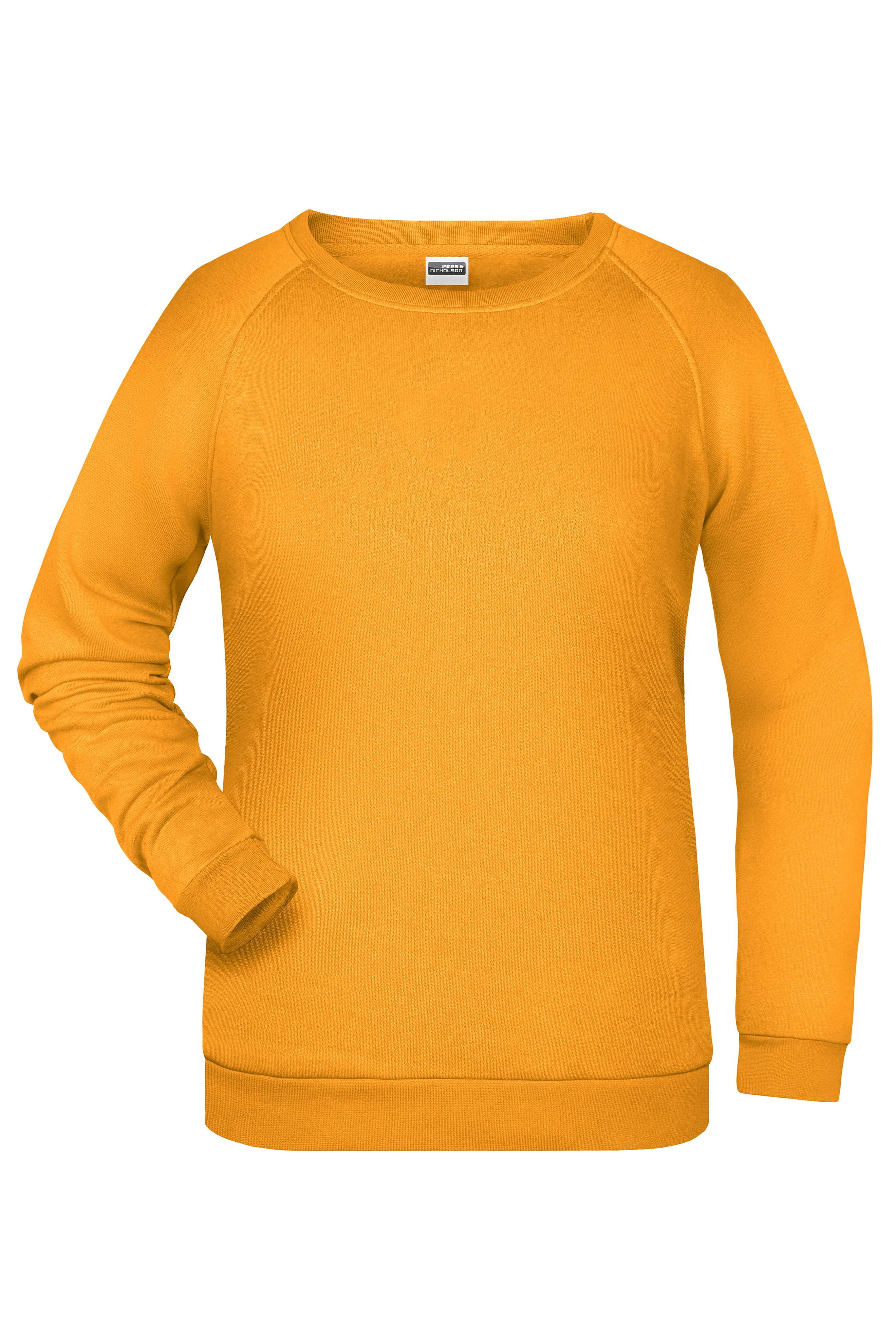 James & Nicholson Damen Basic Sweatshirt gold-yellow