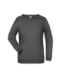 James & Nicholson Damen Basic Sweatshirt graphite
