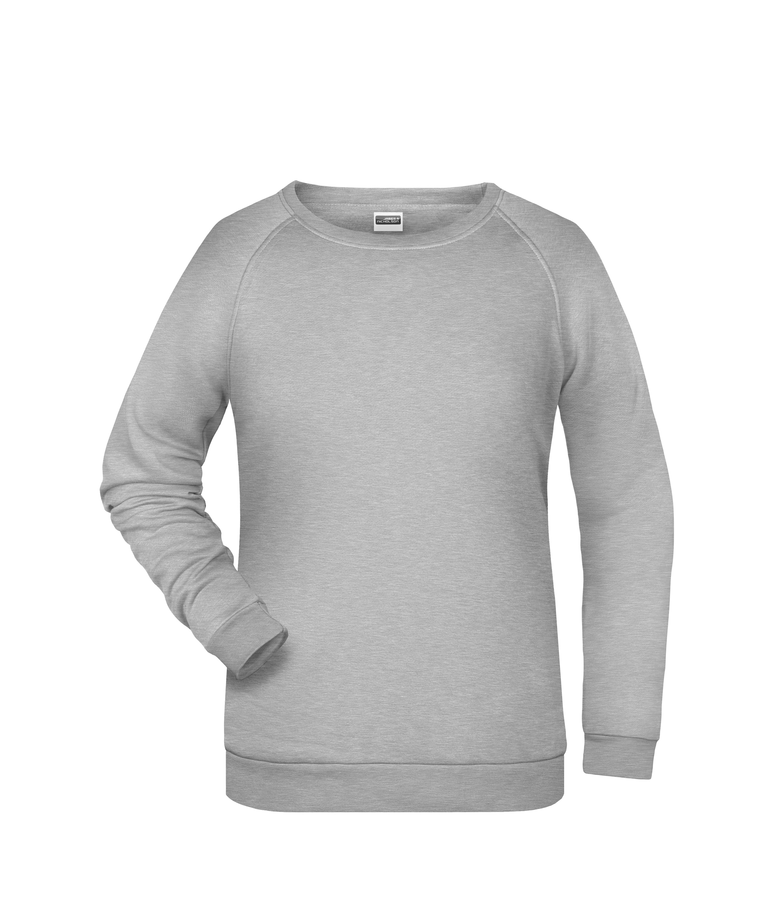 James & Nicholson Damen Basic Sweatshirt grey-heather