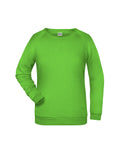 James & Nicholson Damen Basic Sweatshirt lime-green
