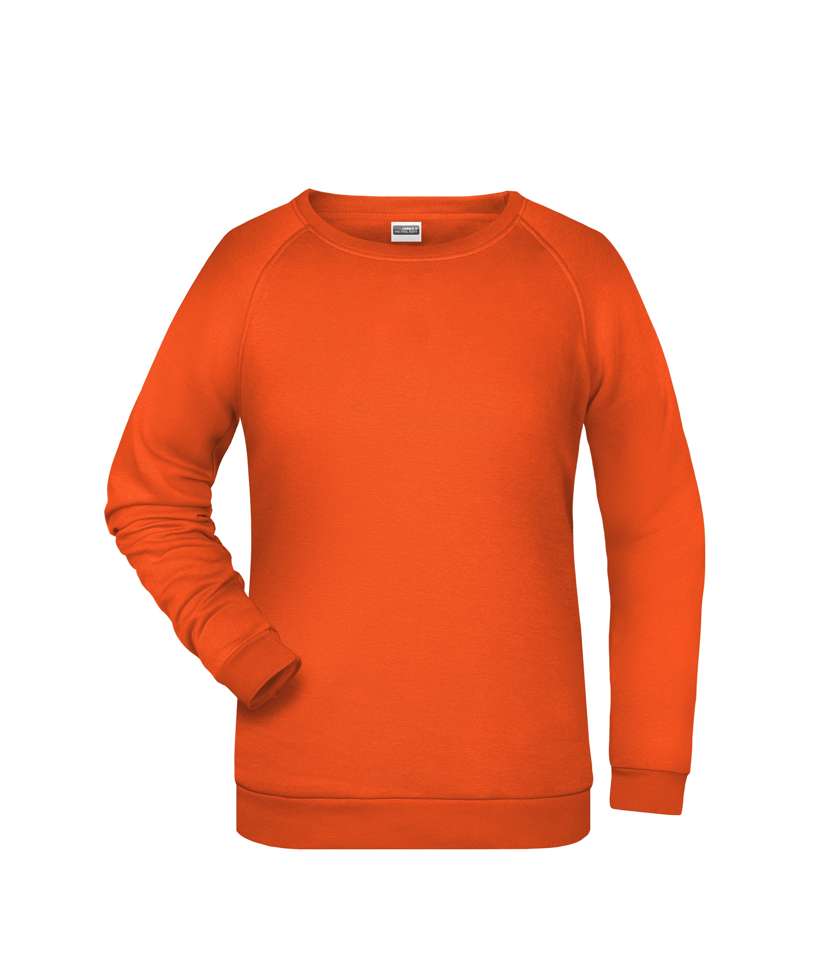 James & Nicholson Damen Basic Sweatshirt orange