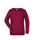 James & Nicholson Damen Basic Sweatshirt wine