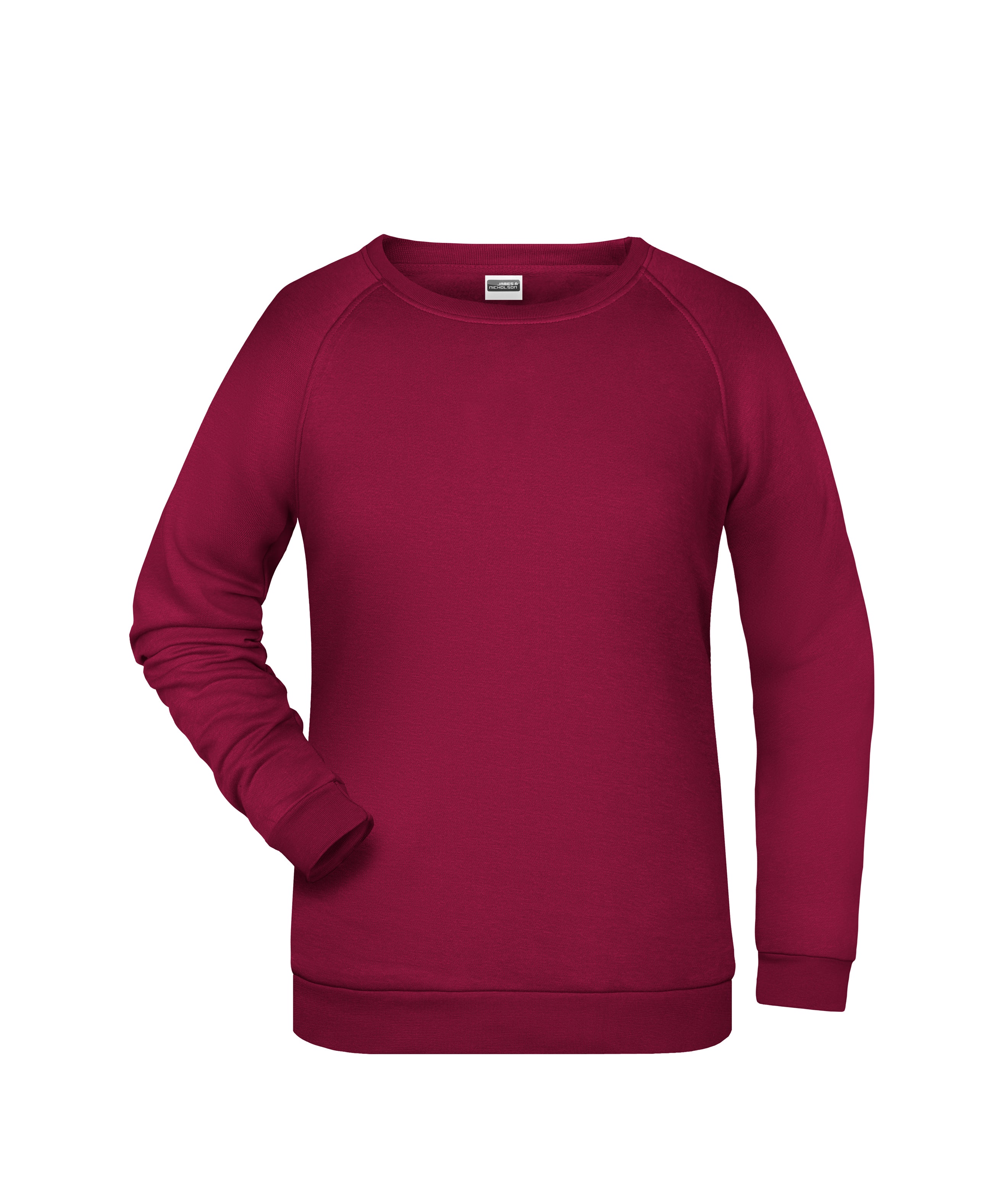 James & Nicholson Damen Basic Sweatshirt wine