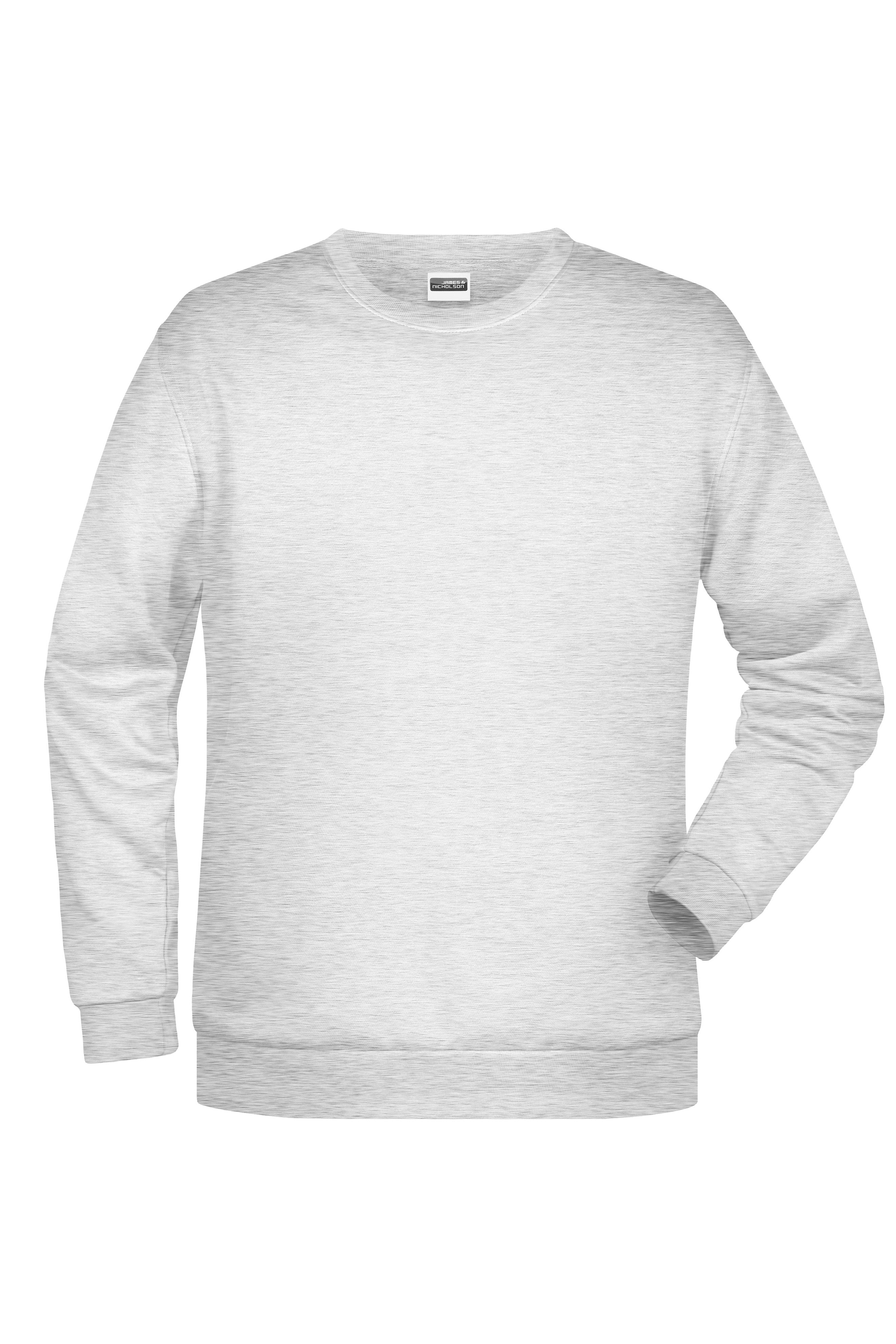 James & Nicholson Herren Basic Sweatshirt ash