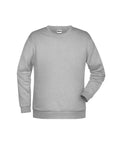 James & Nicholson Herren Basic Sweatshirt grey-heather