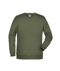 James & Nicholson Herren Basic Sweatshirt olive
