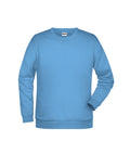 James & Nicholson Herren Basic Sweatshirt sky-blue