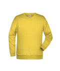 James & Nicholson Herren Basic Sweatshirt yellow