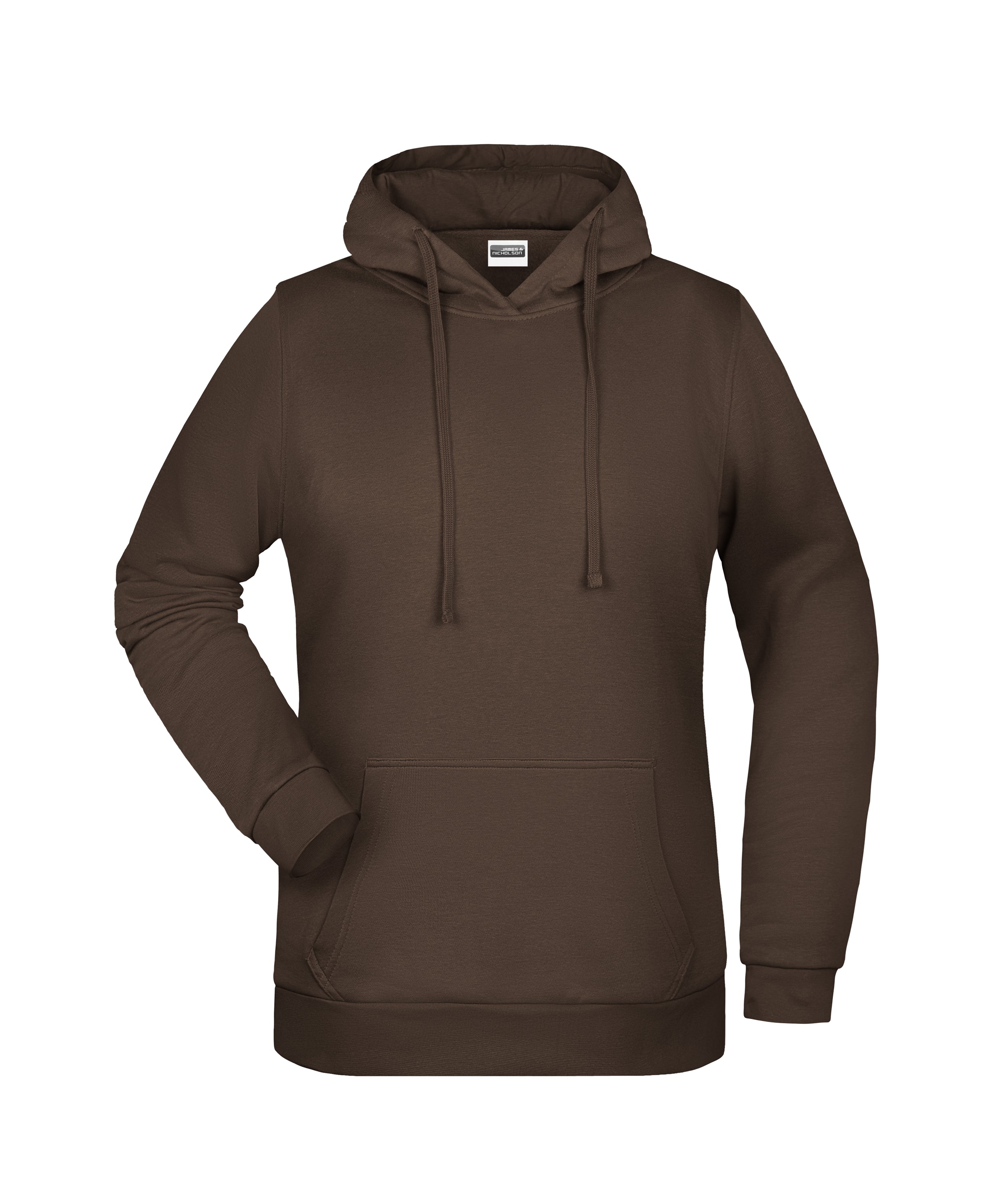 James & Nicholson Damen Kapuzensweatshirt brown